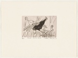Artist: Robinson, William. | Title: Rooster, chook, duck | Date: 1991 | Technique: etching, printed in brown ink, from one plate