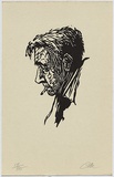 Artist: Millward, Clem. | Title: not titled. | Date: 1956-57 | Technique: linocut, printed in black ink, from one block