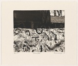 Artist: Cummings, Elizabeth. | Title: Riverbed. | Date: 2007 | Technique: etching, aquatint and open-bite, printed in black ink, from one plate