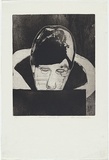 Artist: b'MADDOCK, Bea' | Title: b'Mirror image IV' | Date: August 1966 | Technique: betching and aquatint, printed in black ink, from two zinc 'jigsaw' plates