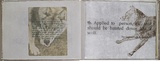 Artist: b'Cininas, Jazmina.' | Title: b'not titled [head of a crouching wolf].' | Date: 1996-1997 | Technique: b'solvent-transfer, from one colour printed sheet; hand typesetting, printed in grey ink.'