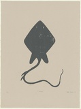 Artist: b'Namok, Rosella.' | Title: b'Talipata' | Date: 1997, July | Technique: b'woodcut, printed in grey ink, from one block'