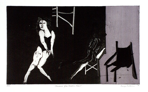 Artist: b'BALDESSIN, George' | Title: b'Dreams of a kitchen maid.' | Date: 1966 | Technique: b'etching and aquatint, printed from one zinc plate'