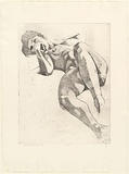 Artist: Dallwitz, David. | Title: Nude. | Date: 1986 | Technique: etching, printed in black ink, from one plate