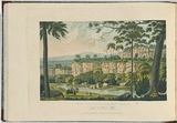 Artist: b'LYCETT, Joseph' | Title: b'View on the Wingecarribee River, New South Wales.' | Date: 1824 | Technique: b'etching and aquatint, printed in black ink, from one copper plate; hand-coloured'