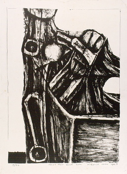 Artist: b'Rose, David.' | Title: b'Mother and son' | Date: 1963 | Technique: b'lithograph, printed in black ink, from one stone'