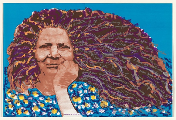Artist: b'Hinton-Bateup, Alice.' | Title: bRuth's story | Date: 1988 | Technique: b'screenprint, printed in colour, from 10 stencils'
