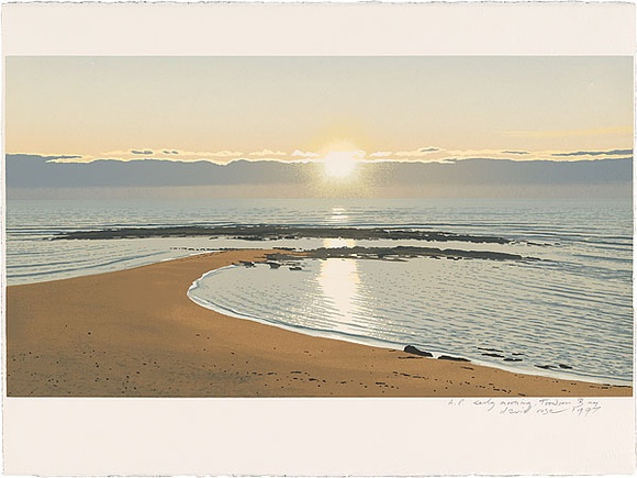 Artist: b'Rose, David.' | Title: b'Early morning, Toowoon Bay' | Date: 1997 | Technique: b'screenprint, printed in colour, from multiple screens'