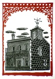 Artist: OGILVIE, Helen | Title: The old Weather Bureau. | Date: c.1960 | Technique: wood-engraving and linocut, printed in colour, from multiple blocks