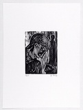 Artist: Boag, Yvonne. | Title: not titled. | Date: 1988 | Technique: woodcut, printed in black ink, from one block | Copyright: © Yvonne Boag