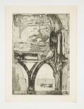 Artist: b'Courier, Jack.' | Title: b'Litho Press.' | Technique: b'etching, printed in black ink, from one plate'