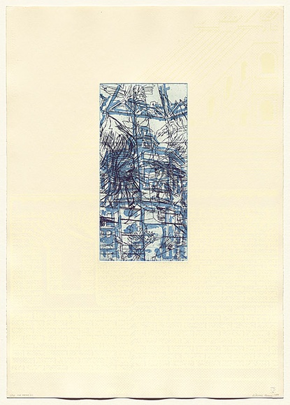 Artist: b'Dunn, Richard.' | Title: b'100 Blossoms: Five prisons I.' | Date: 1988 | Technique: b'etching and lift-ground aquatint and screenprint'
