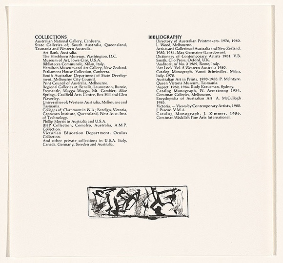 Title: b'CV part 2 in Bruno Leti: Landscapes, memories and fantasies' | Date: 1987 | Technique: b'offset-lithograph, printed in black ink, from one plate'