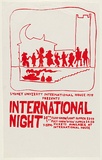 Artist: UNKNOWN | Title: International night | Date: 1978 | Technique: screenprint, printed in colour, from multiple stencils