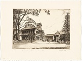 Artist: PLATT, Austin | Title: War Memorial Hospital, Waverley | Date: 1946 | Technique: etching, printed in black ink, from one plate