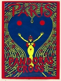 Artist: b'Sharp, Martin.' | Title: bParis, Pandora's Cross | Date: 1979 | Technique: b'screenprint, printed in colour, from three stencils'