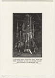 Artist: Jones, Tim. | Title: A souvenir | Date: 1990 | Technique: wood-engraving, printed in black ink, from one block