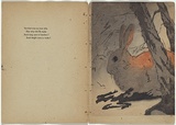 Artist: b'Rede, Geraldine.' | Title: b'not titled [large rabbit with tree trunks]' | Date: 1905 | Technique: b'woodcut, printed in colour in the Japanese manner, from multiple blocks'