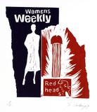 Artist: COLEING, Tony | Title: Womens Weekly-red heads. | Date: 1979 | Technique: linocut, printed in colour, from two blocks
