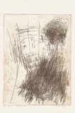 Artist: MEYER, Bill | Title: Wind and rain (Ruach V'Geshem) | Date: 1988 | Technique: etching, printed in burnt umber with plate-tone, from one zinc plate | Copyright: © Bill Meyer