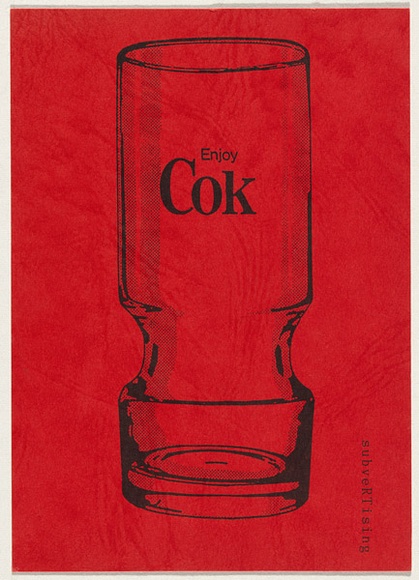 Artist: TIPPING, Richard | Title: Card: Enjoy Cok. | Date: 1980