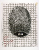 Artist: b'Moore, Mary.' | Title: b'By appointment' | Date: 1980 | Technique: b'mezzotint and drypoint, printed in black ink with red pencil, watercolour and collage' | Copyright: b'\xc2\xa9 Mary Moore'