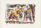 Artist: Lee, Graeme. | Title: Touchy performers | Date: 1997, November | Technique: lithograph, printed in colour, from four stones