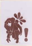 Artist: CIVIL, | Title: Not titled (carry). | Date: 2003 | Technique: stencil, printed in brown ink, from one stencil