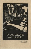 Artist: FEINT, Adrian | Title: Bookplate: Douglas Miller. | Date: 1933 | Technique: wood-engraving, printed in black ink, from one block | Copyright: Courtesy the Estate of Adrian Feint