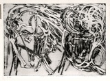 Artist: Sharp, James. | Title: Daphis and Chloe | Date: 1966 | Technique: etching and open bite, printed in black ink with plate-tone, from one plate | Copyright: © Estate of James Sharp