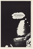 Artist: b'Arbuz, Mark.' | Title: b'Sydney University Art Workshop (top left section of a 4 part poster).' | Date: 1975 | Technique: b'screenprint, printed in black ink, from one stencil'