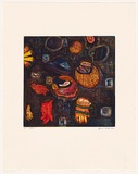 Artist: b'Archer, Suzanne.' | Title: b'Grind' | Date: 2004 | Technique: b'etching and aquatint, printed in colour, from multiple plates'