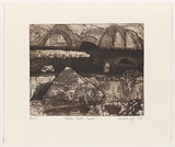 Artist: Cummings, Elizabeth. | Title: Near Halls Creek. | Date: 2007 | Technique: etching, aquatint and open-bite, printed in brown ink, from one plate