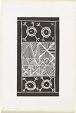 Artist: b'RED HAND PRINT' | Title: b'Tiwi design and armbands' | Date: 1998, 1 December | Technique: b'linocut, printed in black ink, from one block'