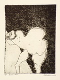 Artist: BALDESSIN, George | Title: Minotaur. | Date: 1963 | Technique: etching, printed in black ink, from one plate
