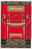 Artist: b'REDBACK GRAPHIX' | Title: b'The arrangers present Wollongong Antique Fair' | Date: 1983 | Technique: b'screenprint, printed in colour, from three stencils' | Copyright: b'\xc2\xa9 Michael Callaghan'