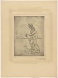 Title: b'Defeated' | Date: 1959 | Technique: b'etching, printed in black ink, from one plate'