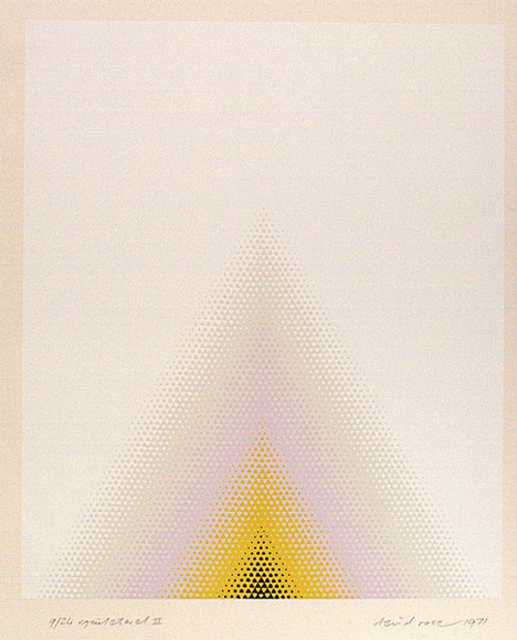 Artist: b'Rose, David.' | Title: b'Equilateral II' | Date: 1971 | Technique: b'screenprint, printed in colour, from five stencils'