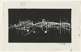Artist: b'Grey-Smith, Guy' | Title: b'Towards Wiluna' | Date: 1975 | Technique: b'woodcut, printed in black ink, from one block'