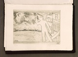 Artist: b'Simon, Bruno.' | Title: b'Tatura dreams I.' | Date: 1941-87 | Technique: b'photo-etching, printed in black, with plate-tone, from one zinc plate'