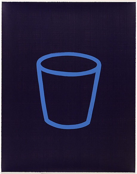 Artist: b'Band, David.' | Title: b'Untitled [1]. blue cup' | Date: 1997 | Technique: b'screenprint, printed in colour, from five stencils'