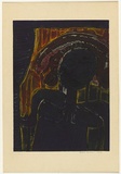Artist: b'HANRAHAN, Barbara' | Title: b'not titled' | Date: 1963 | Technique: b'etching, printed in colour from one  plate'