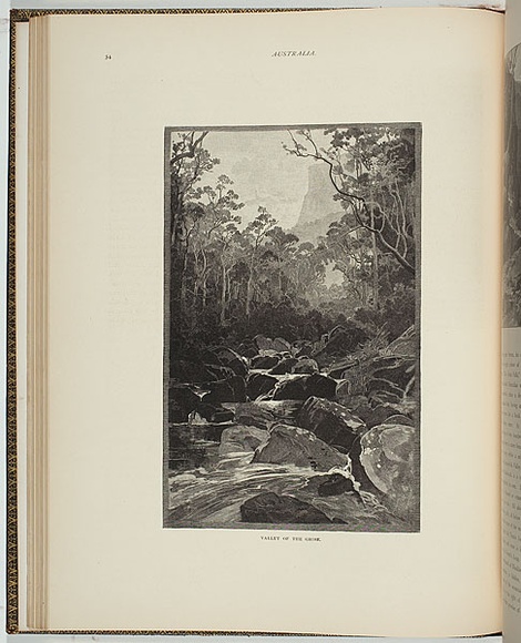 Title: b'Valley of the Grose' | Date: 1886 | Technique: b'woodengravings, printed in black ink, from one block'