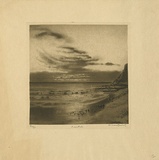 Artist: b'van RAALTE, Henri' | Title: b'Eventide' | Date: c.1920 | Technique: b'aquatint, printed in black ink, from one plate'