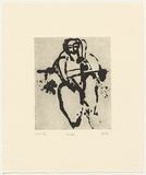 Artist: FURLONGER, Joe | Title: Bather (no.2) | Date: 1989 | Technique: etching, printed in black ink, from one plate