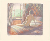 Artist: b'Seidel, Brian' | Title: b'Interior afternoon [2].' | Date: 1988 | Technique: b'screenprint, printed in colour, from multiple stencils'