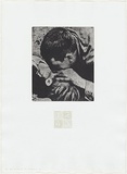 Artist: b'MADDOCK, Bea' | Title: b'Four by two II' | Date: 1977 | Technique: b'photo-etching,aquatint and stipple, printed in black ink, from five plates'