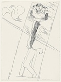 Artist: b'Wallace-Crabbe, Robin.' | Title: b'Acrobat' | Date: 1982 | Technique: b'lithograph, printed in black ink, from one stone' | Copyright: b'\xc2\xa9 Robin Wallace-Crabbe, Licensed by VISCOPY, Australia'
