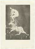 Artist: BOYD, Arthur | Title: The lady betrays the unicorn. | Date: 1973-74 | Technique: aquatint, printed in black ink, from one plate | Copyright: Reproduced with permission of Bundanon Trust