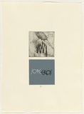 Title: Sore eros | Date: 1992 | Technique: etching, printed in black ink, from one plate; linocut, printed in colour, from two blocks